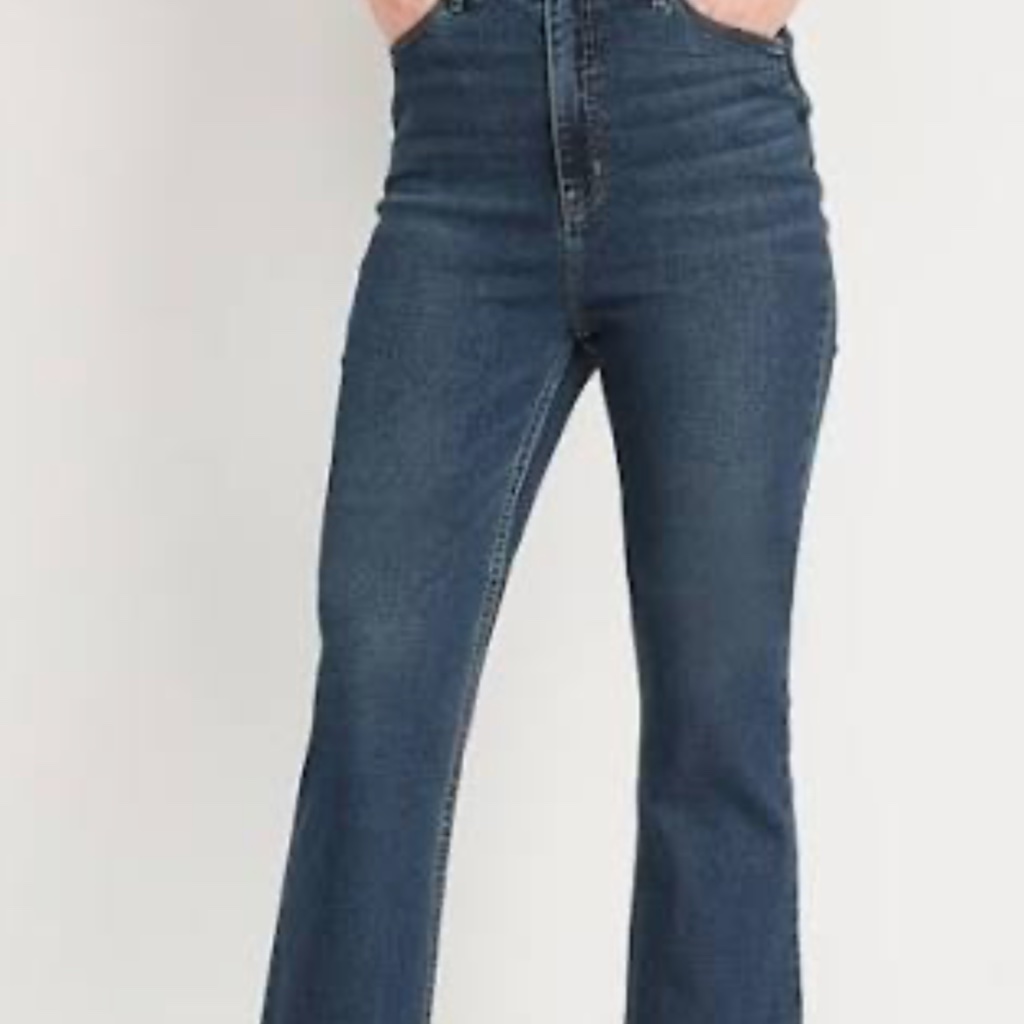 Old Navy Higher High-Rise Flare Leg Distressed Size 14 Jean